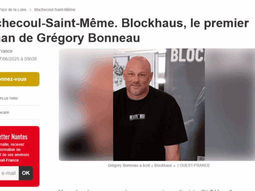 Blockhaus à l’honneur dans Ouest-France : un premier roman qui fait parler de lui