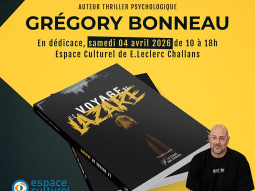 Grégory Bonneau en dédicace à Challans – 04 avril 2026
