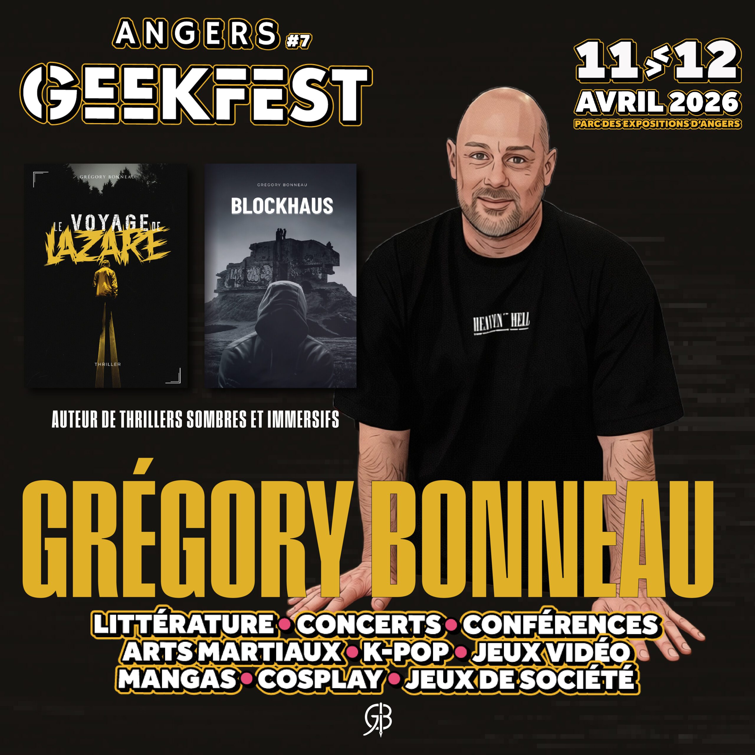 Angers Geekfest 2026 : immersion dans la pop culture et rencontre avec un auteur de thriller
