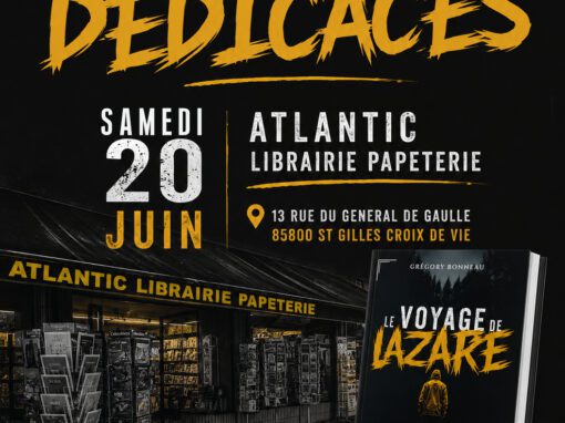 Dédicace de Grégory Bonneau à l’Atlantic Librairie Papeterie de Saint-Gilles-Croix-de-Vie Dédicace de Grégory Bonneau à l’Atlantic Librairie Papeterie de Saint-Gilles-Croix-de-Vie