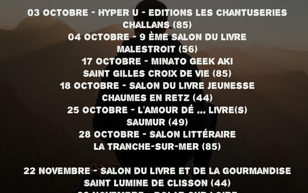 Agenda des dédicaces et salons du livre : toutes les dates à venir
