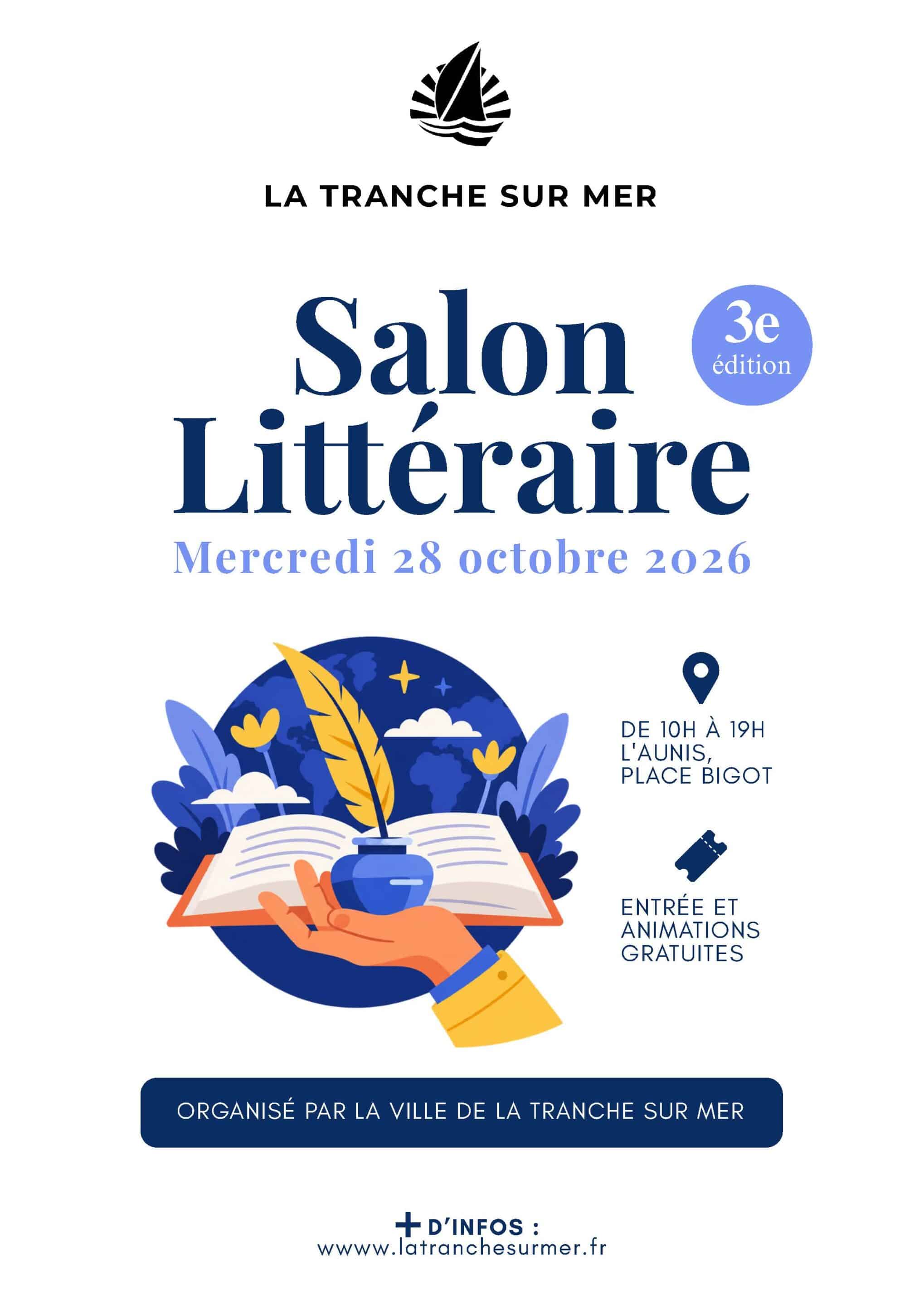 Salon littéraire La Tranche-sur-Mer 2026 | Grégory Bonneau